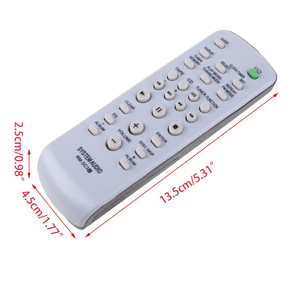 Vhodné pre diaľkové ovládače RM-SC30, RM-SC31, RM-SC50, RM-SC55, MHC-RG222, MHC-RG221, MHC-RG222.