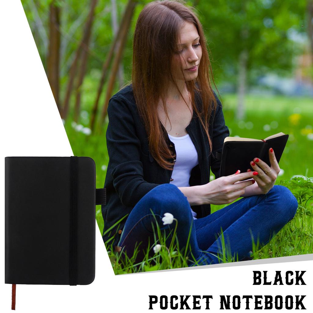 Banban 4 Pcs Leather Pocket Notebook A7 Note Book Pocket Hardcover Notepad 3 X 4 Inch Mini Notepad Tiny Lined Journal Notebook W