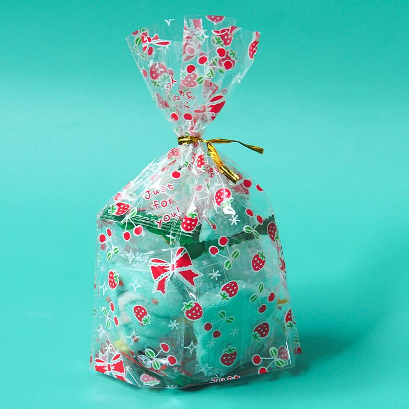 50 Stück Keks-, Süßigkeiten-, Back- und Snackverpackungen, farbig, flache Öffnung, Geschenktüten für Feiertage, Hochzeiten, Neujahr, Partys mit Draht
