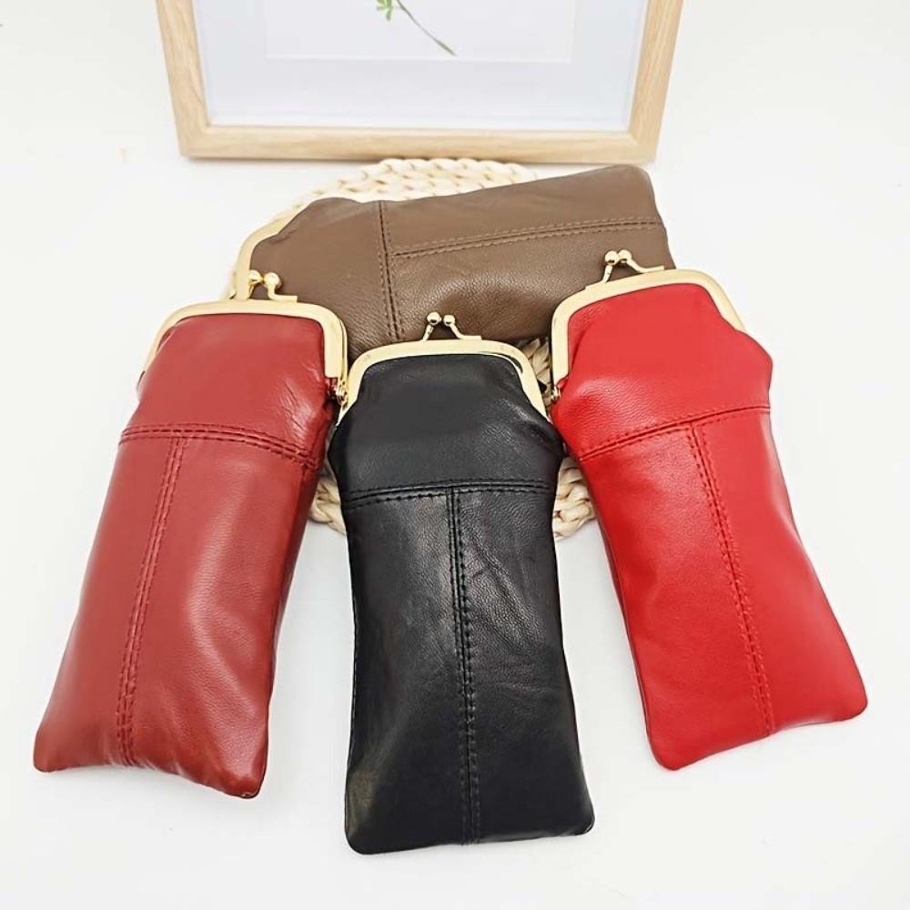 Secure Closure Retro Clasp Eyeglasses Bag Vintage Sunglasses Pouch  Lipstick Cosmetics Storage