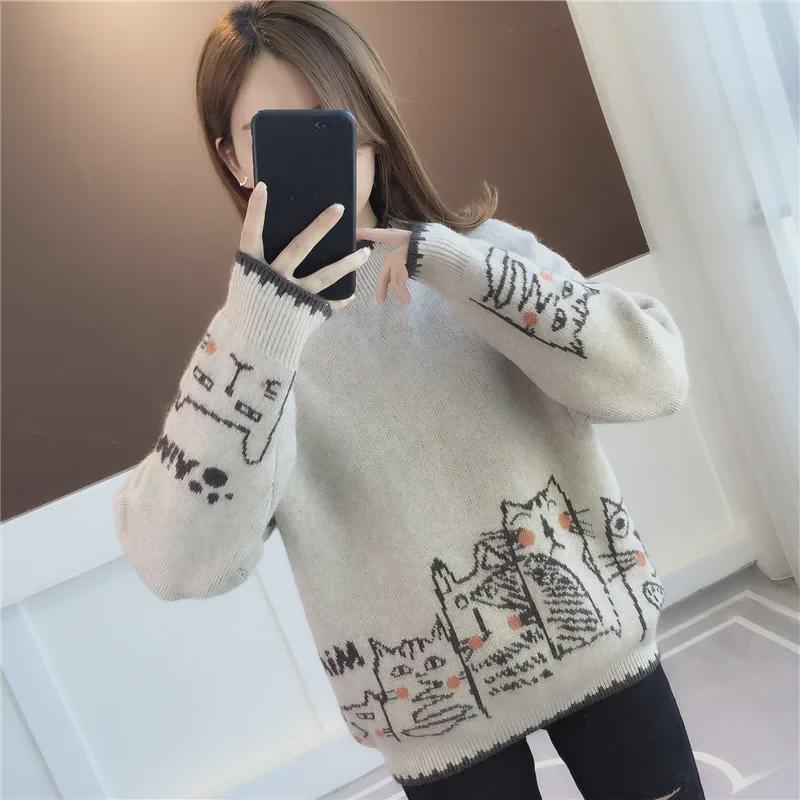 

Женский полуводолазный свитер на зиму 2024 года — модный многослойный топ на осень и зиму One Size хаки