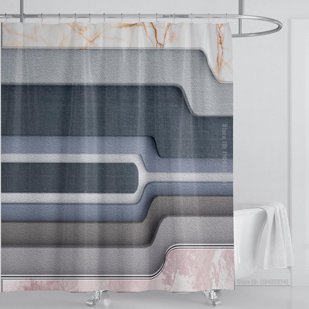 Plant Floral Shower Curtain Waterproof Shower Curtain Polyester Fabric 3D Printed Curtain Bathroom Decoration With Hooks