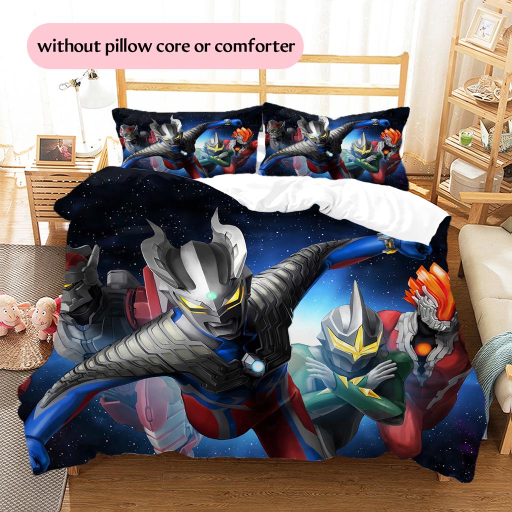 Ultraman Hauptheld Kunst Bettwäsche Set, Ikonische Charakter Schlafzimmer Dekoration, Premium Haus Ornament Geschenk.chl