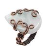 Moonstone Natural Gemstone Copper Wired Ring US Size-6.25 R 4729