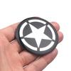 4PCS Five-pointed Star Emblem Car Wheel Center Hub Caps Decor Stickers for Jeep Ranegade Wrangler Patriot Grand Cherokee Compass