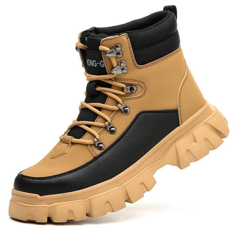 Lightweight High-Top Steel Toe Safety Work Boots 45