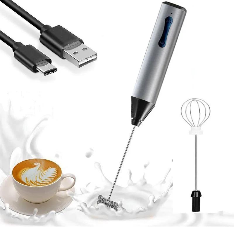 1 PCS Elektrische Milchaufschäumer Tragbare Schneebesen USB Aufladbare Handheld Kaffee Mixer Shaker Mixer