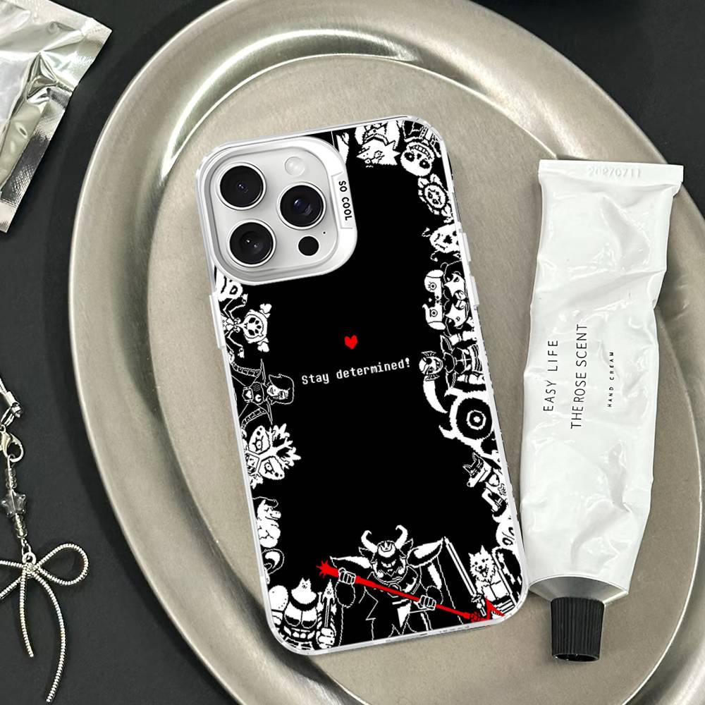 U-Undertale Phone Case For IPhone 17 16 15 14 13 12 11 Pro Max Plus Color Silver Cover