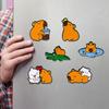 Strong Adsorption Metal Capybara Fridge Magnet, Creative Cute Cartoon Animal Magnetic Sticker, Decorative Magnet for Home Kitchen Refrigerator