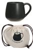 KITCHEN Large Capacity 430ml Microwave and Dishwasher Ceramic Coffee Cup for Latte or Au Lait White Drawstring HARRY'S Mug, Safe, Café Café (Mug +