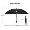 bntfg6 Automatic Umbrella with LED Reflective Strip Rain Wind Umbrella For Tesla Model 3 X S Model Y Accessories