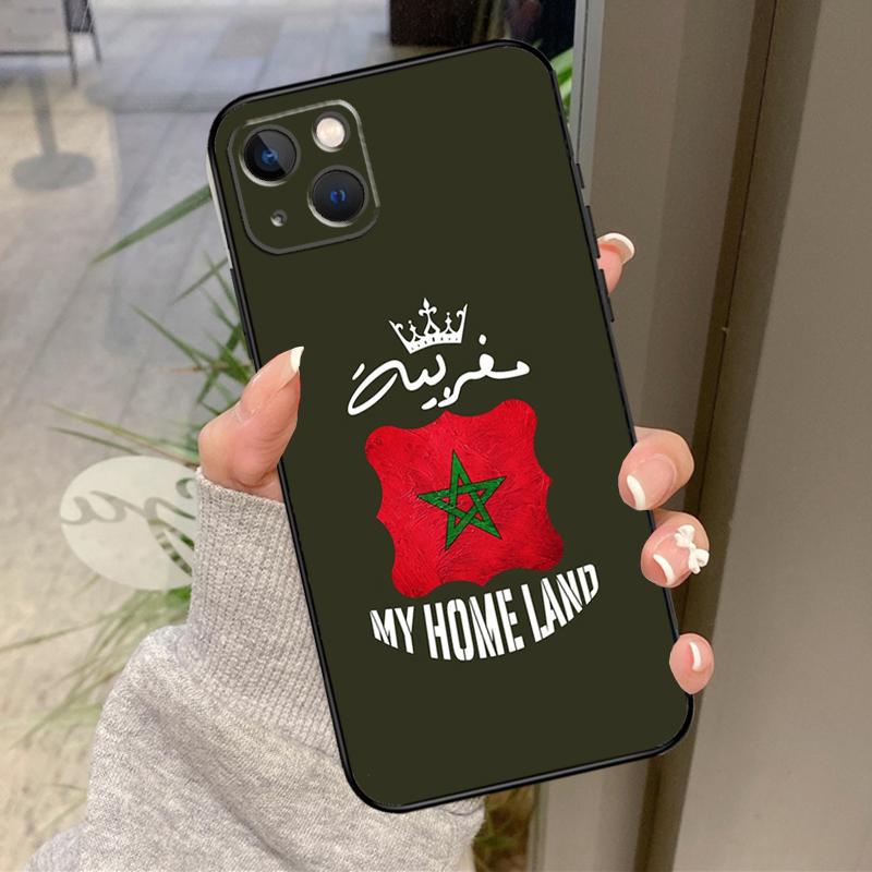 Morocco Flag Coat Of Arms Case For iPhone 17 Pro Max 16 15 13 12 11 14 Pro Max Plus 13 12 Mini 16e 17 Air Back Cover