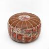 Storage Ottoman Embroidery Round Footstool
