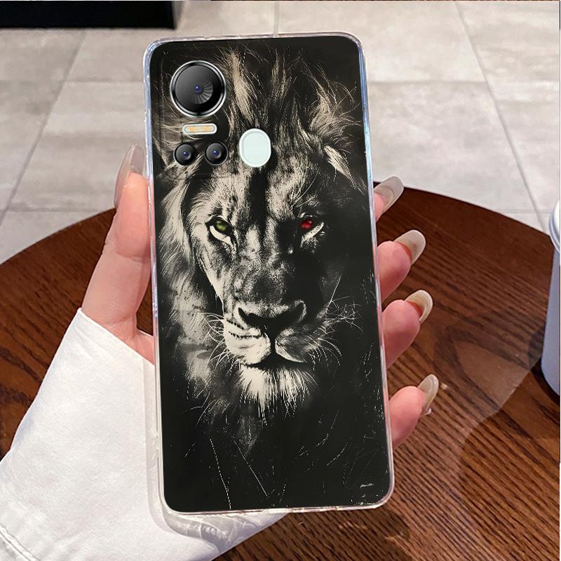 For ITEL S18 S663L Case ITEL Vision 5 S663LC Cover Clear Luxury Funny Cute Love Rabbit Cat Cartoon Painted Silicone Phone Case