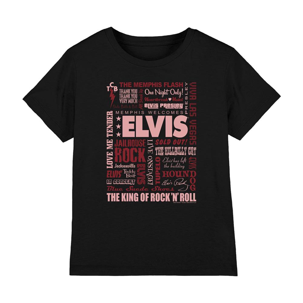 Elvis Presley Childrens/Kids Whole Lotta Type T-Shirt