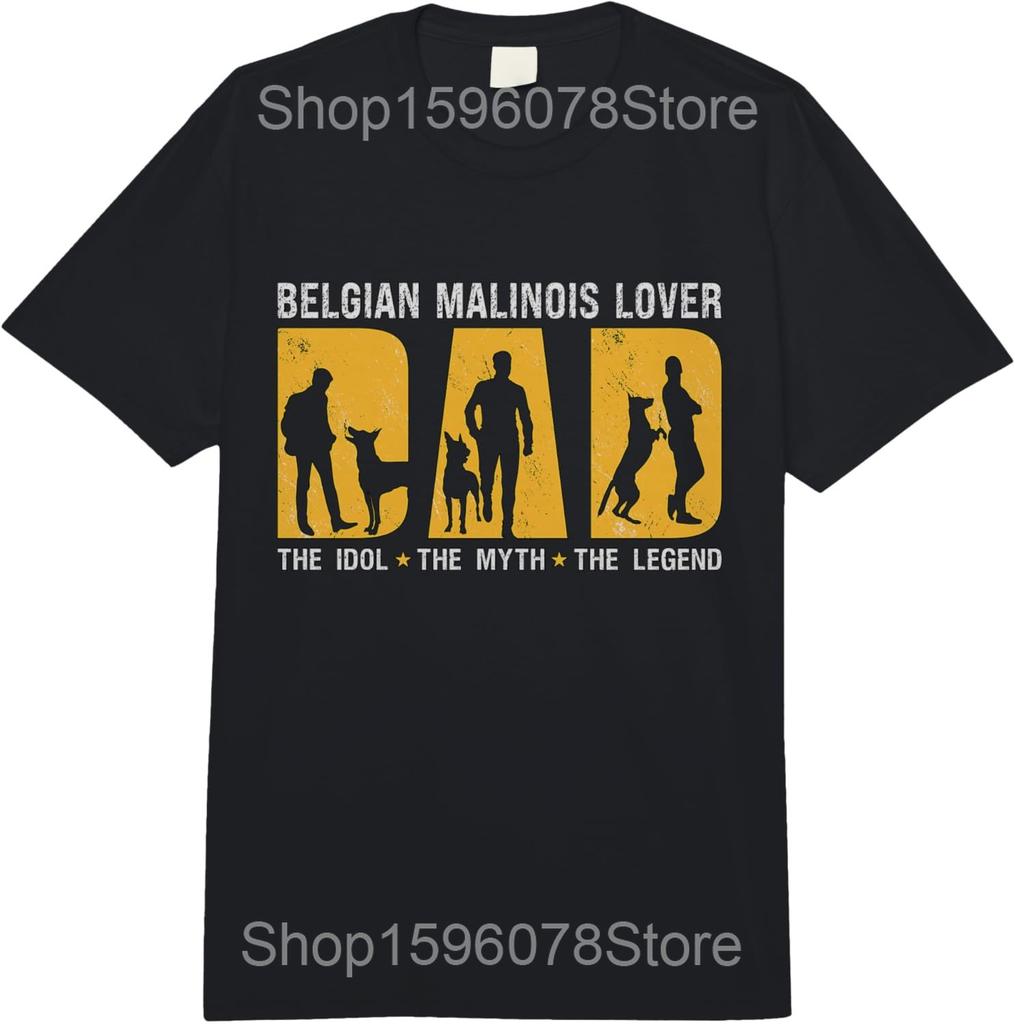 Funny Halloween Belgian Malinois Dog Skeleton T Shirts Men Cotton Humor Streetwear Tee Shirt Short Sleeve Unisex Loose Clothing