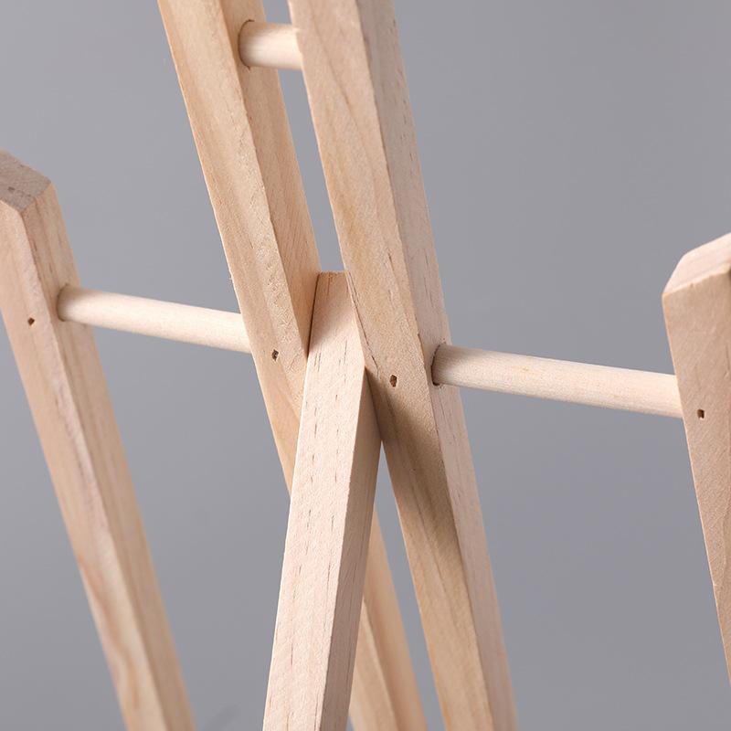 2pcs Wooden Easel For Painting,30/40/50cm Height Portable Folding Desktop Display Triangle Bracket,Art Supplies