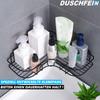 DUSCHFEIN Shower Shelf Corner Shower Shelf Without Drilling Stainless Steel Shelf Black