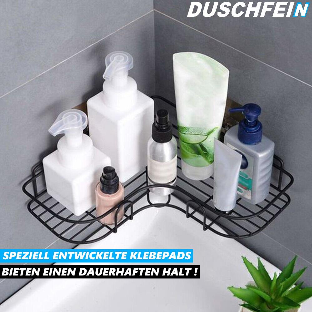 DUSCHFEIN Shower Shelf Corner Shower Shelf Without Drilling Stainless Steel Shelf Black