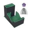 Tragbarer faltbarer Würfelturm mit Tasche Spezielles Design Würfelschale Praktische PU-Leder-Würfelbox für RPG Tabletop-Spiele