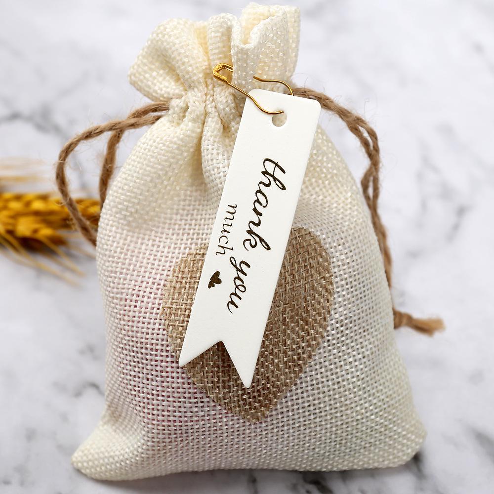 Gold Foil Swallowtail Thank You Tag - Gift Packaging & Greeting Card Label