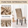 Buckle Non-Slip Gold Diamond Fleece Solid Color Elastic Chair Cover Household Hotel Dining Chair Cover Dust Chair Cover