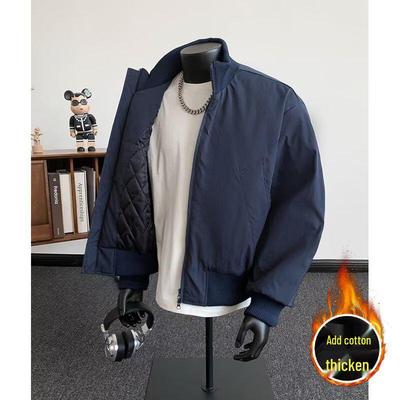 Herren Winter Baumwolle Stehkragen Baseballjacke - Warm & Vielseitig Lässige Passform