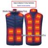 Men's Dual Control USB Heated Vest - 11 Zone, 3 Temperature Settings for Winter
