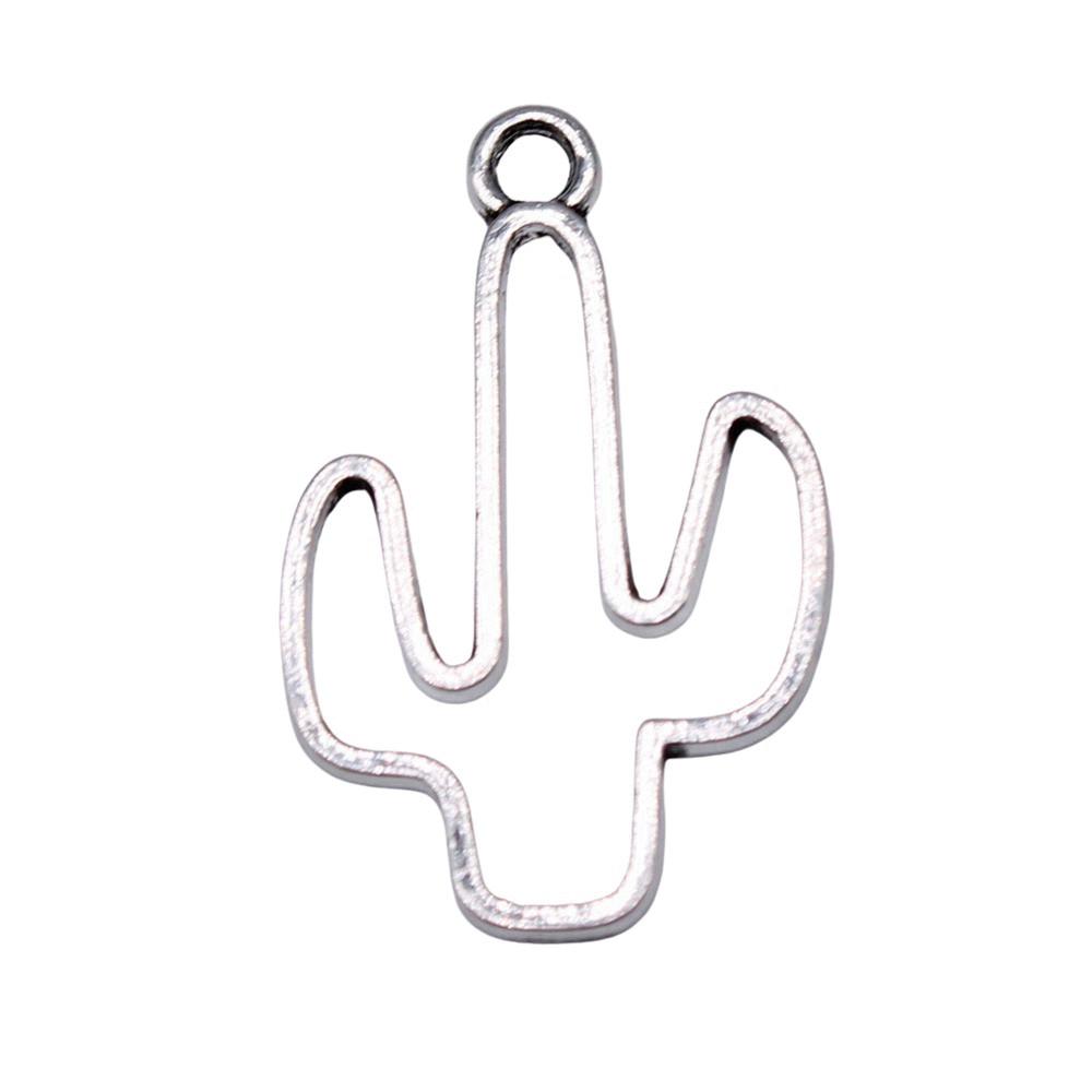 

Mushroom Charms Cactus Pendants For Nature Forest Themed DIY Jewelry A26-10pcs-25x17mm