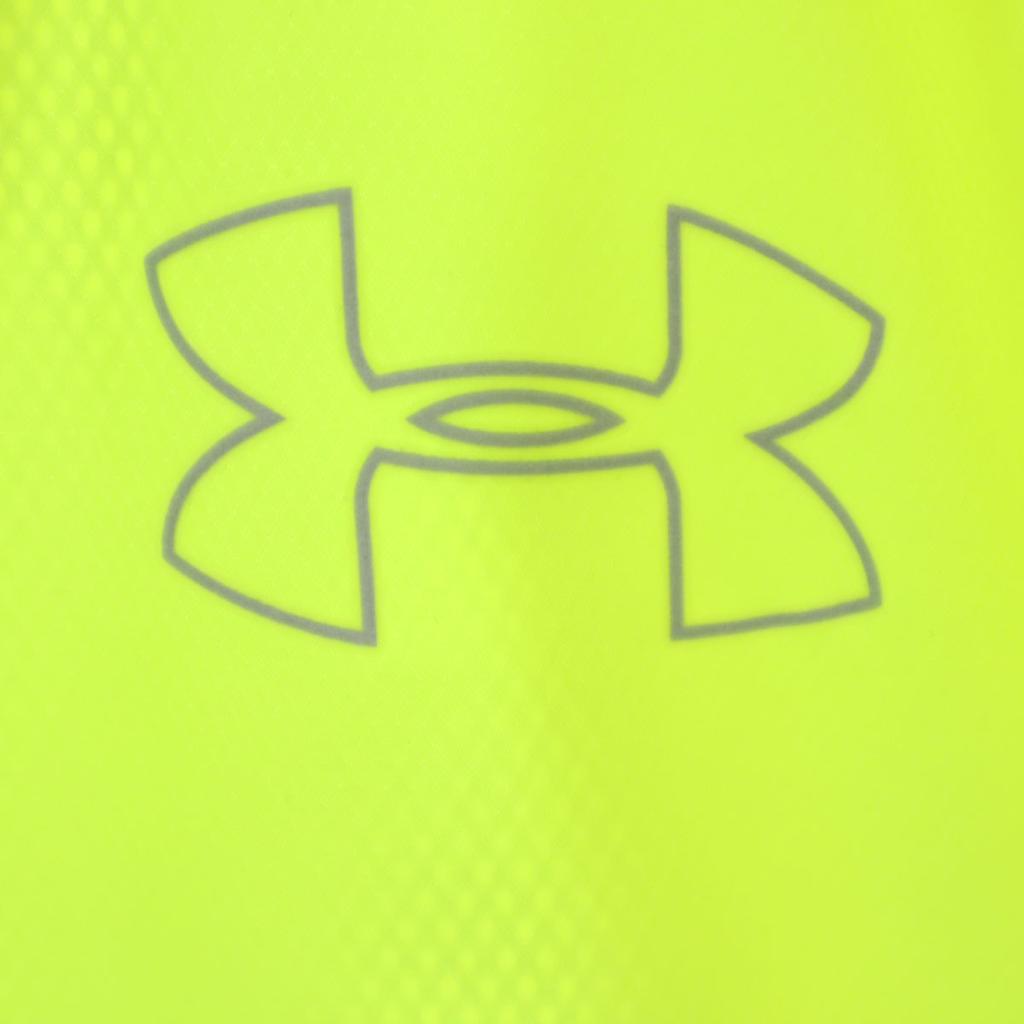 Under Armour Lightweight Food Jacket MD Neon Yellow Mesh Lining Men's Used