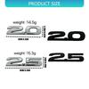 Auto Emblem Plakette Aufkleber 3D ABS 2.0 2.5 Geformter Aufkleber Kotflügel Emblem Heckklappe Plakette Aufkleber Auto Zubehör