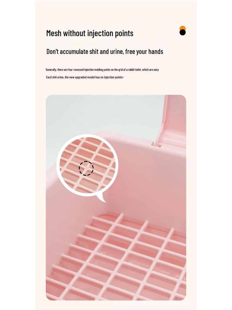 Umi kattedo: Stor/Middels, Tre-Regn Design, Ekstra Stor, Tippsikker, Urinkontroll Kanintoalett med Sprutbeskyttelse.