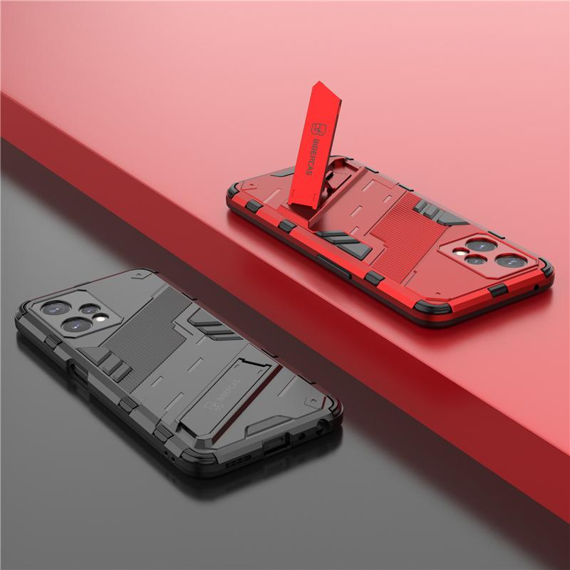 Phone Holder Case For Realme 9 Pro Plus Case Bumper Anti-knock Armor PC Full Back Cover For Realme 9i Case For Realme 9 Pro Plus