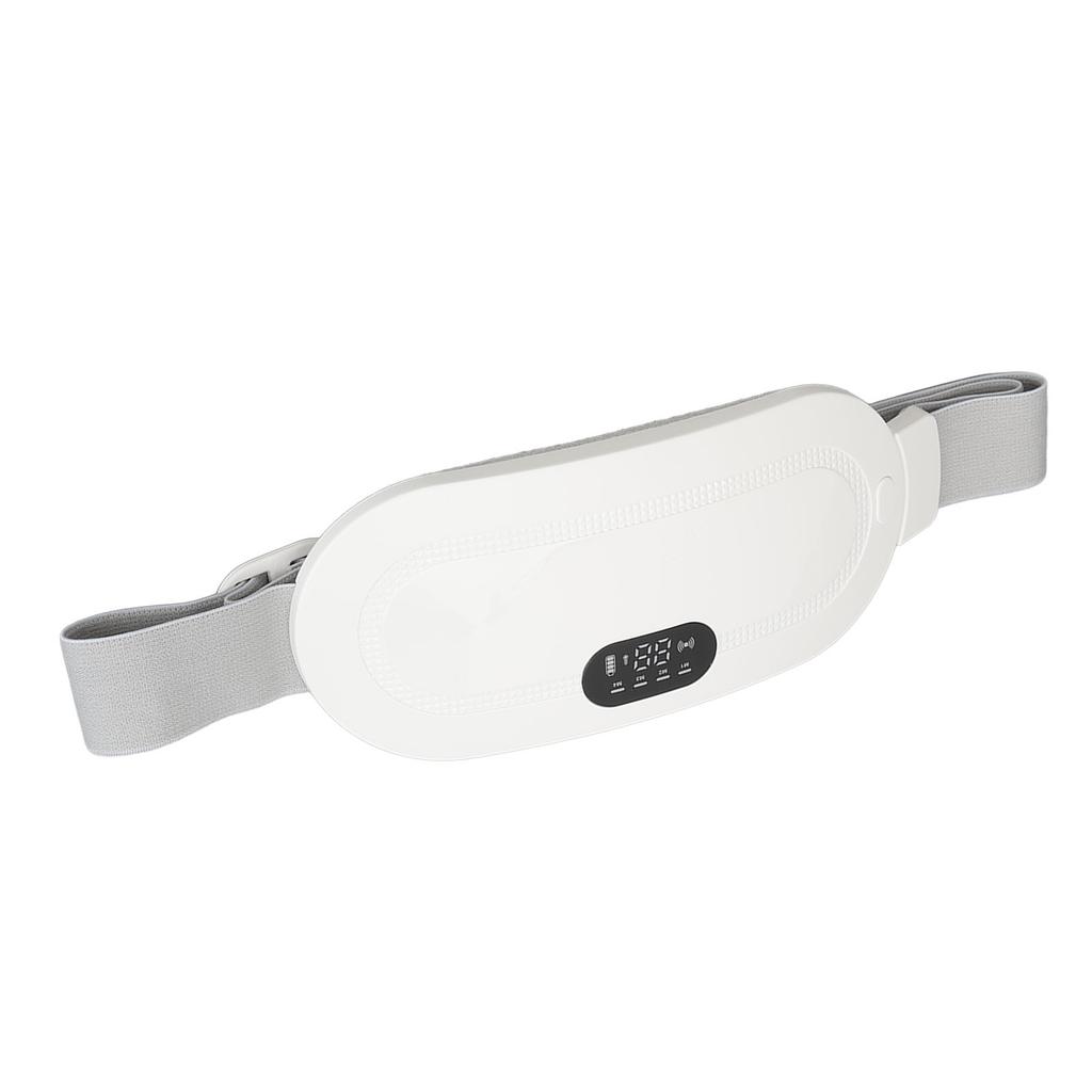 Menstrual Heated Belt Hot Compress Promote Circulation Electric Waist Belt for Wome White