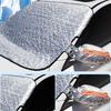 4-Layer Magnetic Windshield Snow Cover for Cars SUVs Trucks Full Coverage Frost Protector with Side Window