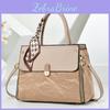 Style Pu Large Shoulder Bag For Daily Commute With Zipper Closure And Interior Pocket