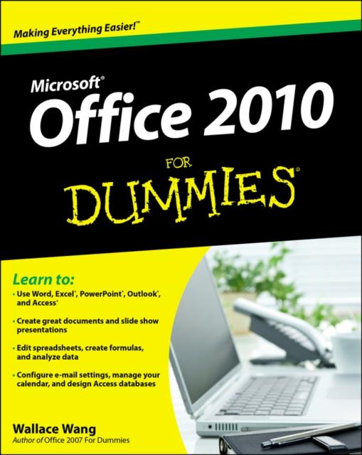 The Office 2010 For Dummies by Wallace Wang - Paperback Book