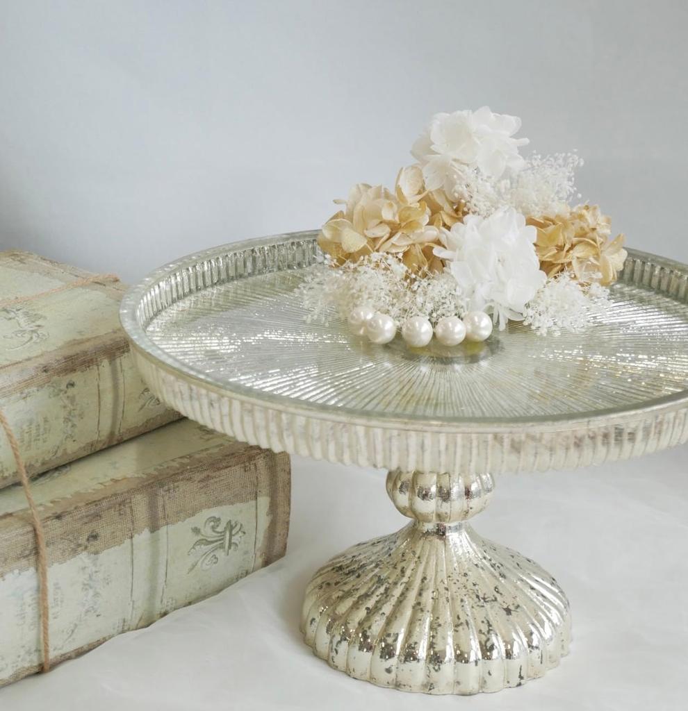 [Lomeri] Lomeri Hair Ornament Set of 12 (White Gold) Featuring Baby's Breath, Hydrangea, and Pearls (A374)