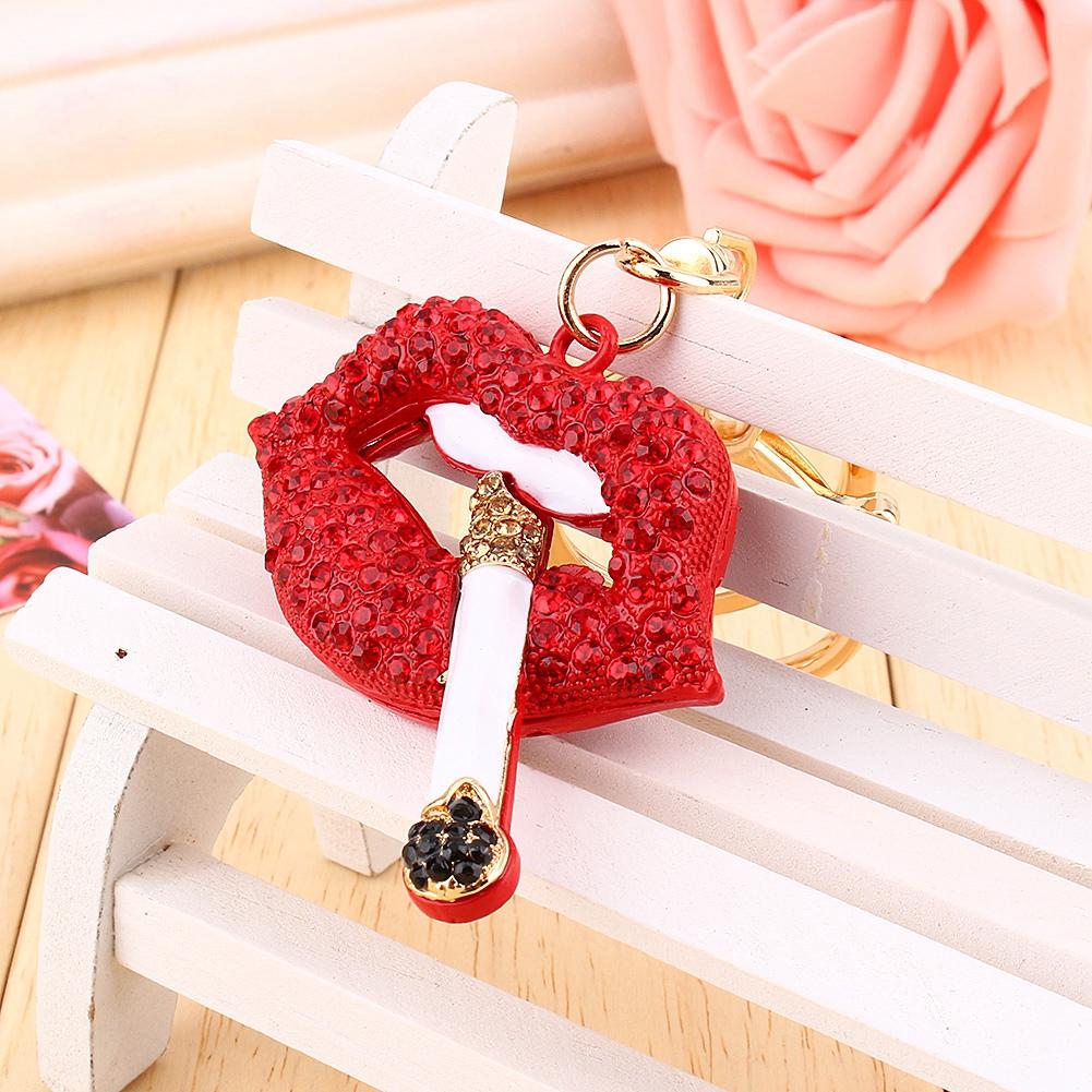 

Keychain, Red Keychain, Fashionable Alloy Pendant, Unique Gifts for Women, Eye-catching Design, Suitable for Keys, Wallets, Handbags