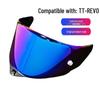 KYT TT REVO Helmet Visor: Universal Photochromic Anti-Fog Film for Day/Night Cycling
