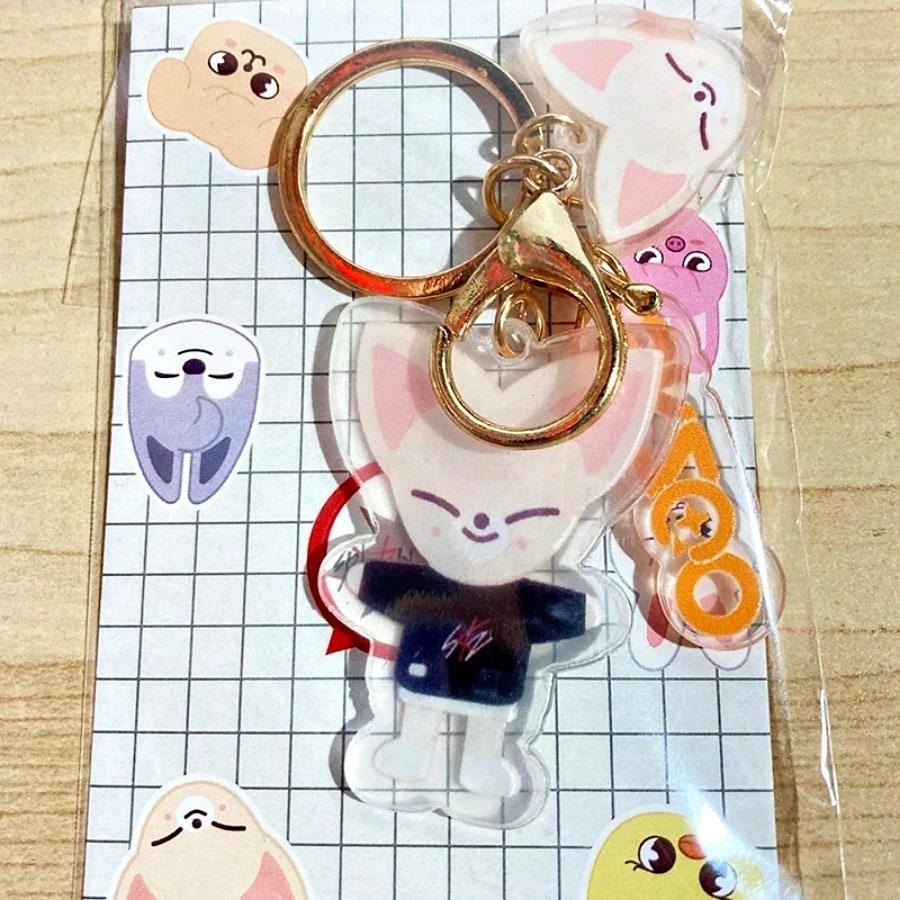 Skzoo Kpop Sk Figures Stray Cartoon Double Sided Printing Transparent Acrylic Keychain Jewelry Fan Collection Gift Z Carry Mini Lightweight Portable