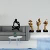 Abstract Resin Thinker Statue Decoration Set for Tabletop Living Room Shelf Office Bookshelf Crafts