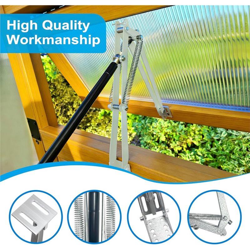 Premium-Solar Powered Greenhouse Window Opener, Auto Vent Opener, Heat Hothouse Roof Vent Kit(2PCS)