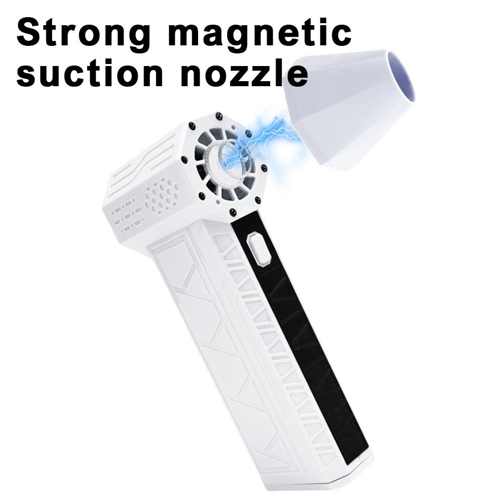 Air Blower 140000RPM Turbo Jet Fan Brushless Motor Handheld Duct Fan 62M/S Portable Type-C Charging with Power Display Ventilado