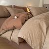 Class A Cotton Embossed Jacquard Brushed Dormitory Bedding Set - 3 Piece