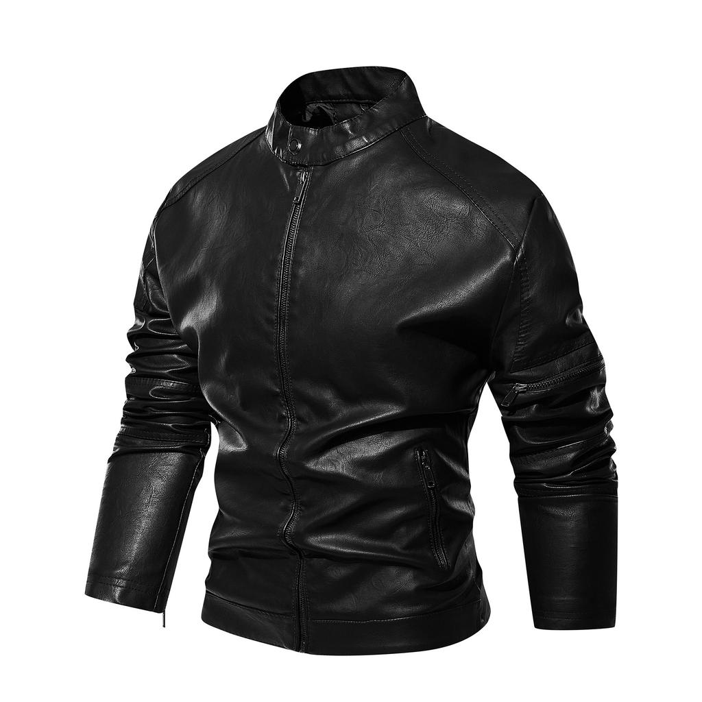 New Wash Four Generations Washed Men's Leather Clothing Boutique Leather Clothing European and American Size