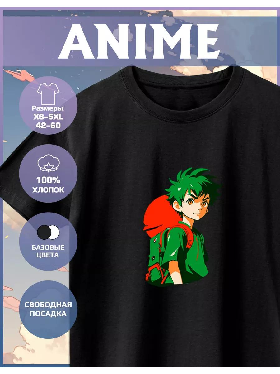 Anime Print T-shirt 2XL