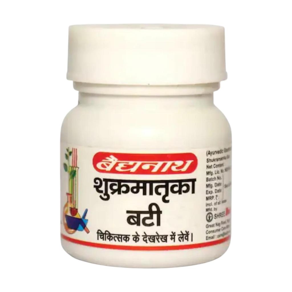 Baidyanath Shukramatrika Bati Ayurvedic 40 Tablet Pack Of 1 Natural Herbal Supplement For Strength