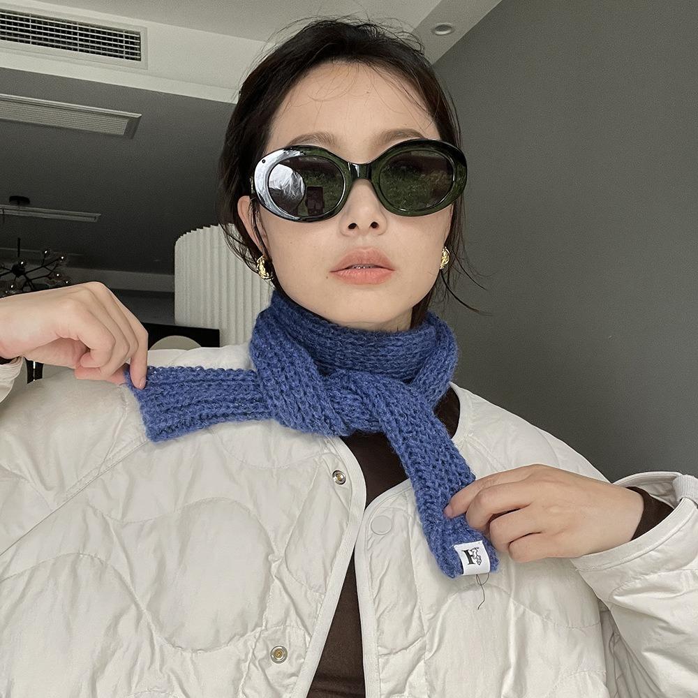Solid Color Wool Knitted Scarves Shawls Soft Scarves New Winter Scarves