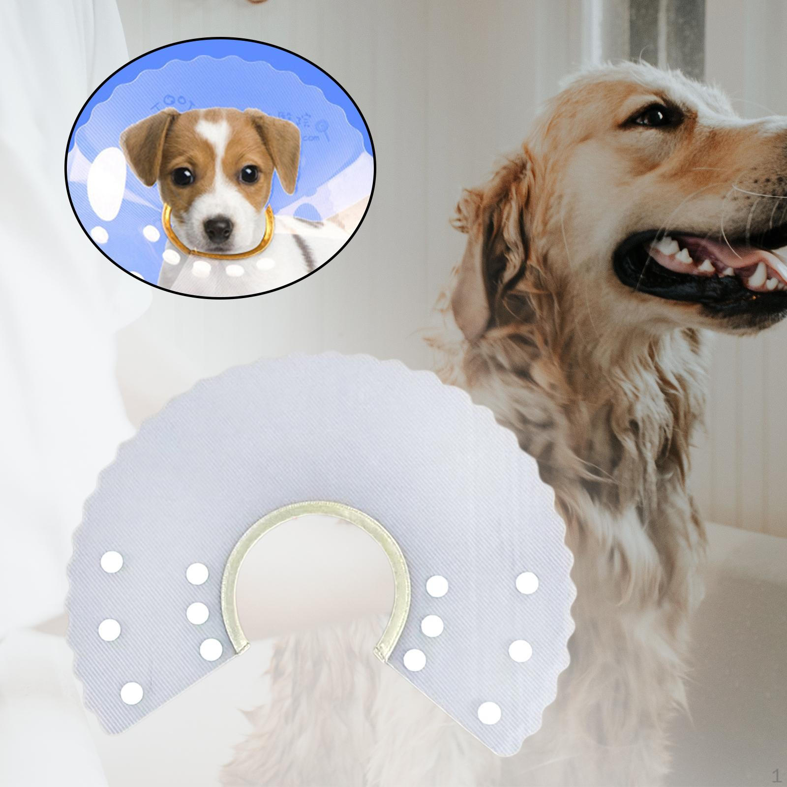 

Cat Collar Protective Wound Dog Neck Collars Adjustable Stop Licking S